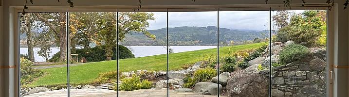 FGC frameless slide and stack doors - six-panel installation