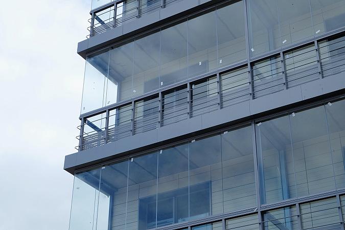 Architectural Frameless Glass Balconies For Residential Buildings